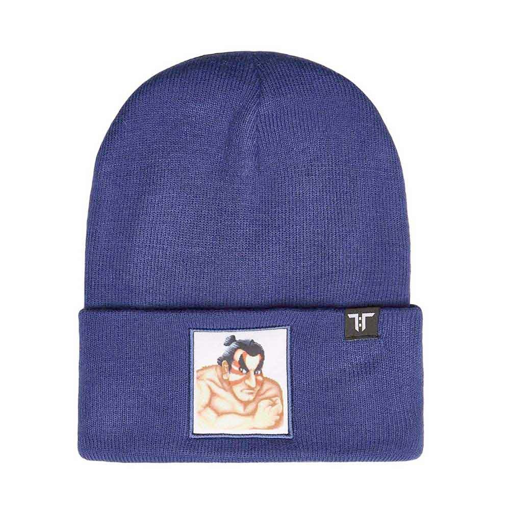 Tokyo Time Street Fighter - Street Fighter 2 E.Honda Beanie Muts - Blauw